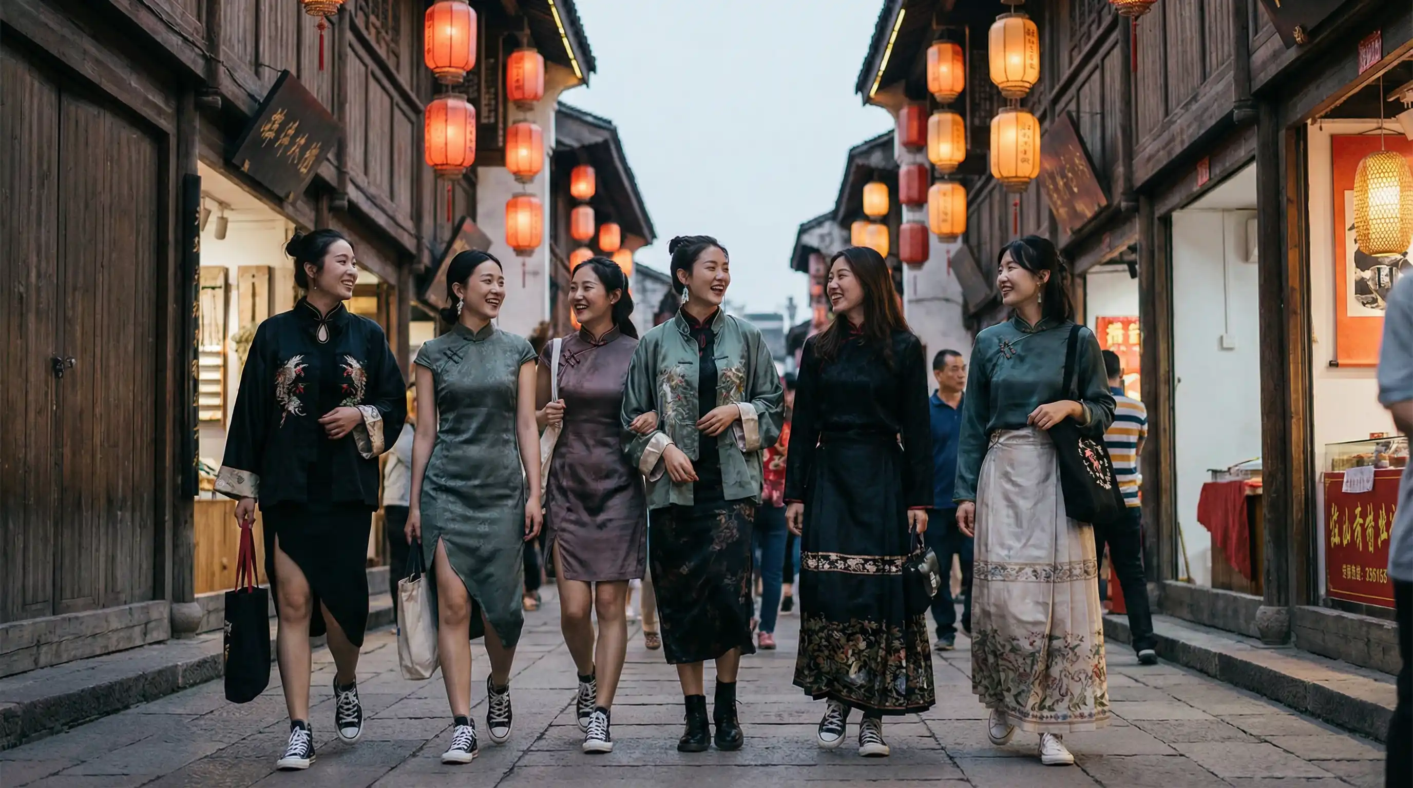 舌尖上的心跳电视剧免费观看 新中式时尚穿搭街拍